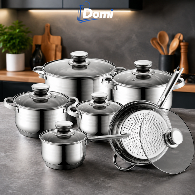 12-DELNI INOX SET LONACA 18/10