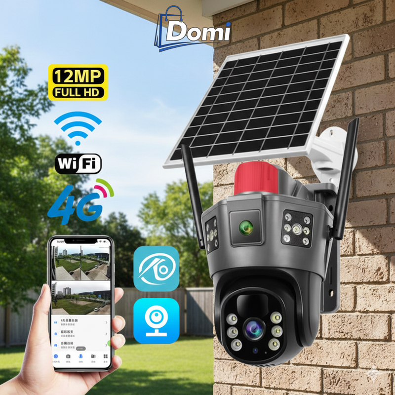 SOLARNA 4G KAMERA SA 4 SOČIVA