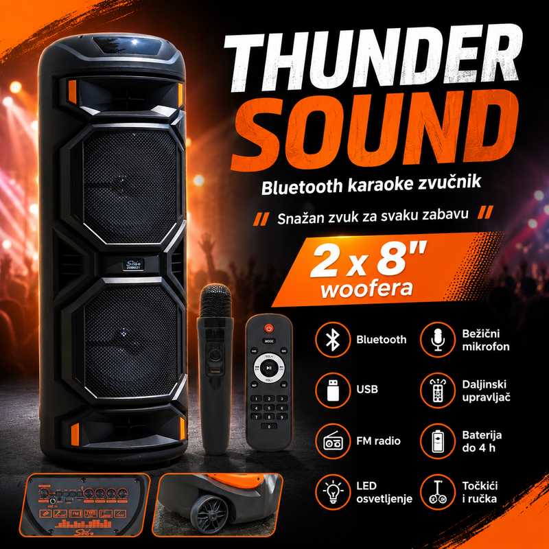 "THUNDER" BLUETOOTH ZVUČNIK