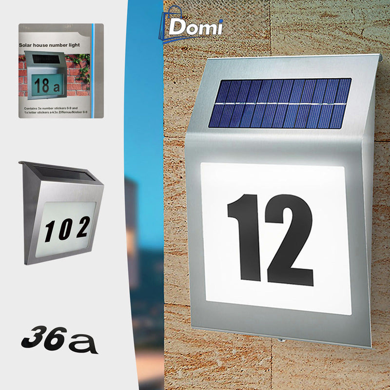 SOLARNA SVETILJKA SA KUĆNIM BROJEM