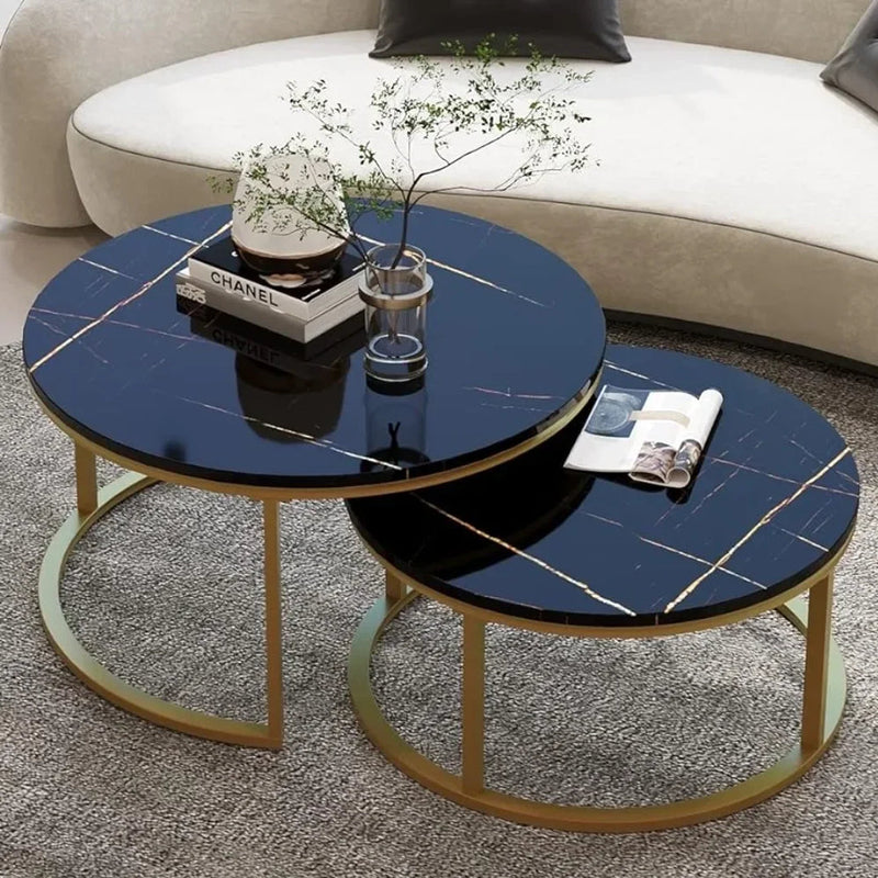STOLIĆI ZA KAFU IMITACIJA MERMERA "INSTYLE" -2 KOMADA